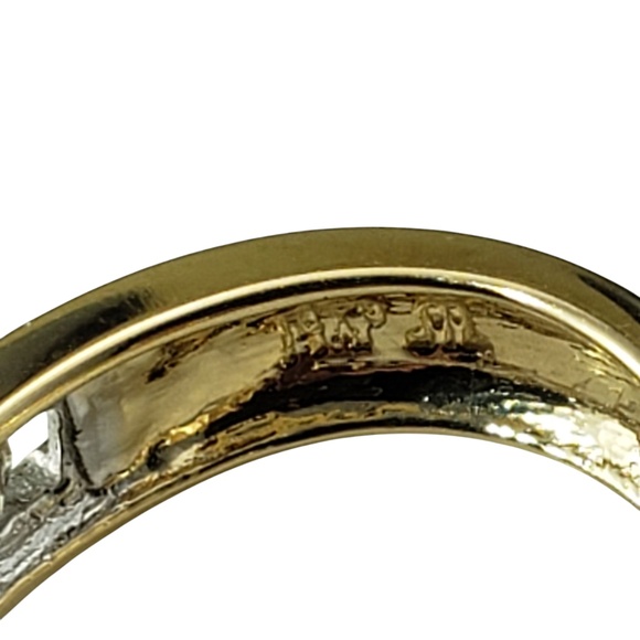 14 Karat Yellow Gold and Diamond Oval Hoop Earrings #20404 - Picture 6 of 8